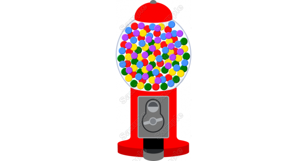 100 th Day of School Bubble Gum machine Iron on Transfer #1